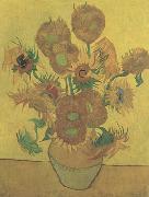 Still life Vase with Fourteen Sunflowers (nn04)